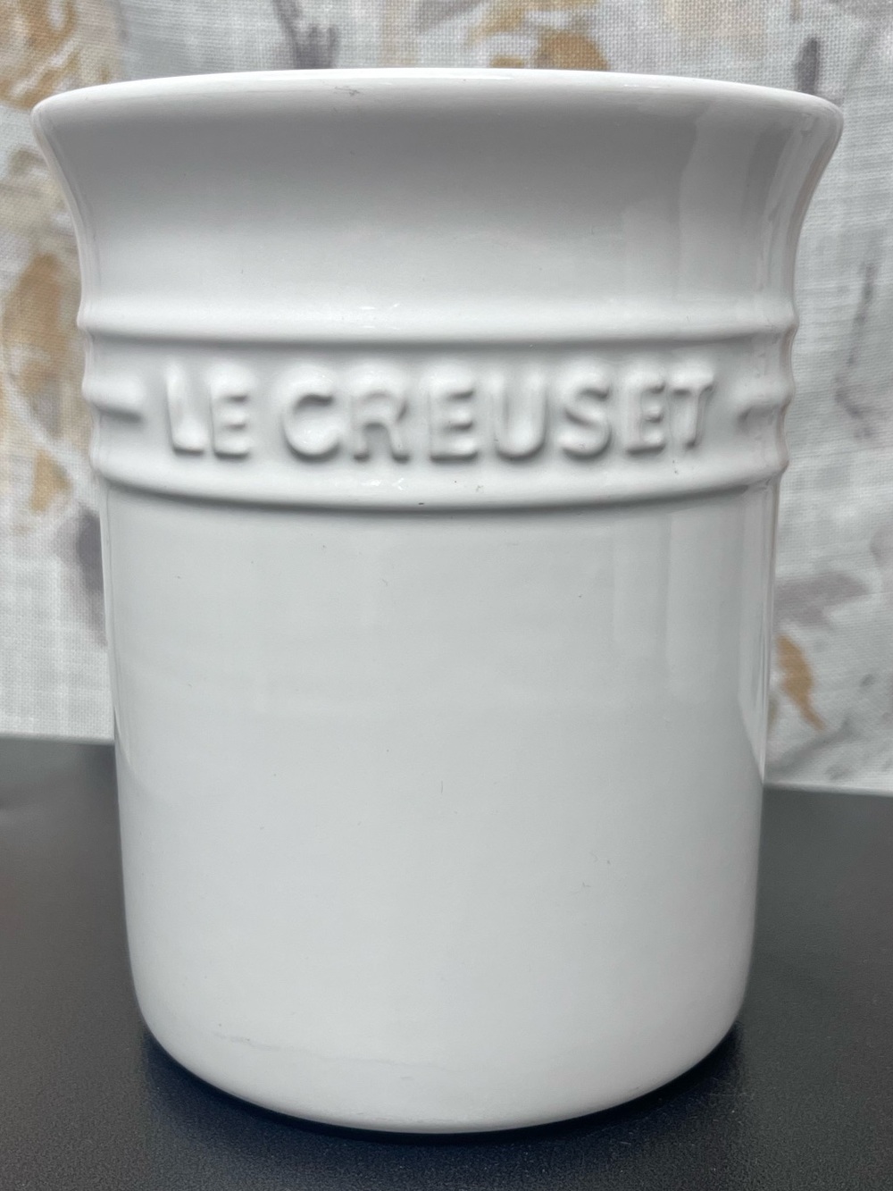 Le Creuset White Stoneware Utensil Holder